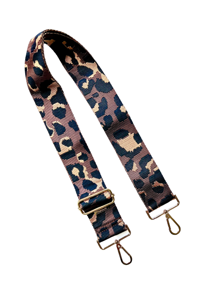 Leopard Cheetah Guitar Purse Strap - 10 Colors available