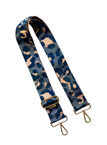 Leopard Cheetah Guitar Purse Strap - 10 Colors available