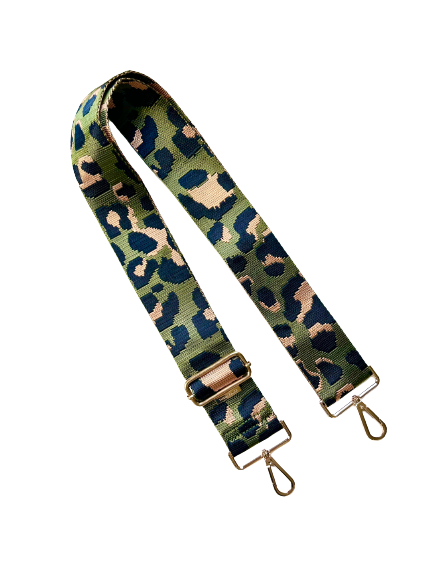 Leopard Cheetah Guitar Purse Strap - 10 Colors available