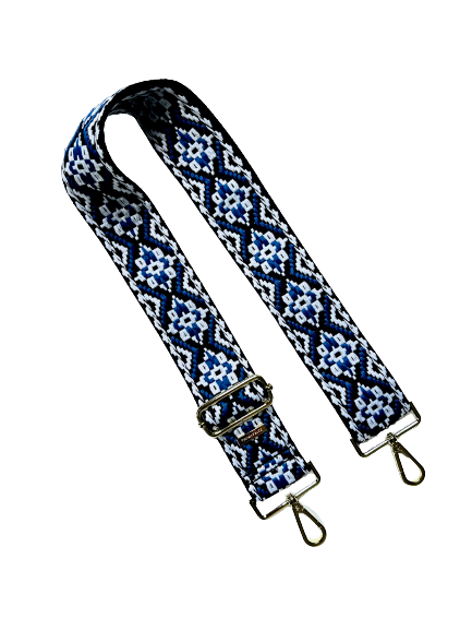 Aztec Diamond Guitar Purse Strap - 9 Colors Available