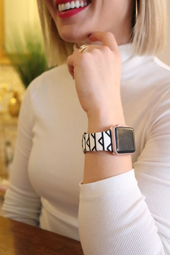 HALLOWEEN Black Geometric Apple Watch Band
